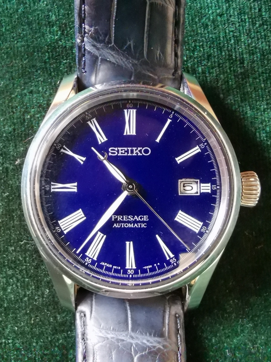 精工Seiko蓝珐琅机械表，Sarx053...
