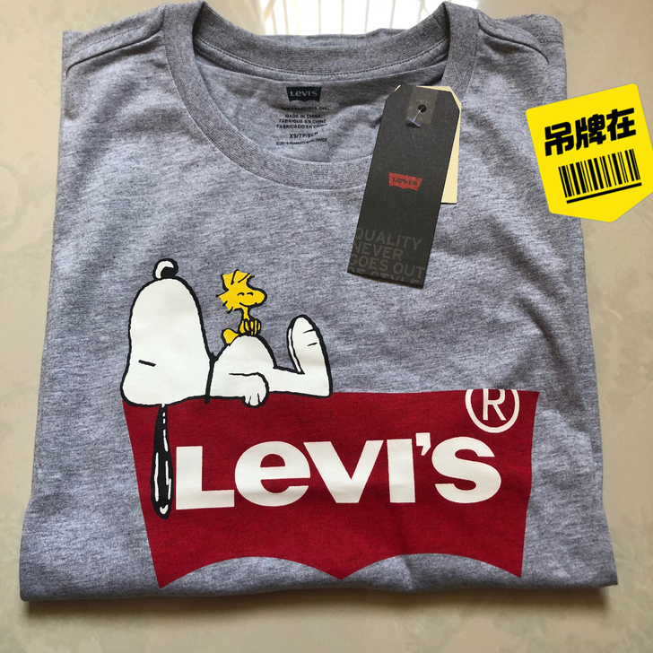Levis短袖T恤 李维斯经典休闲时尚男女...