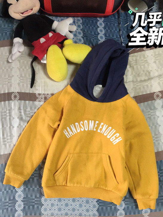 儿童120毛绒外套,19年天河又一城购入,...