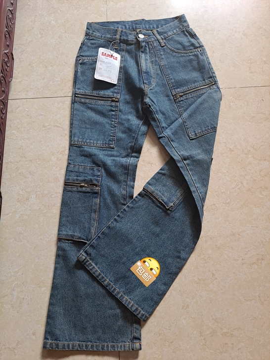 样品牛仔裤,9分裤韩版设计,微喇裤型,面料...