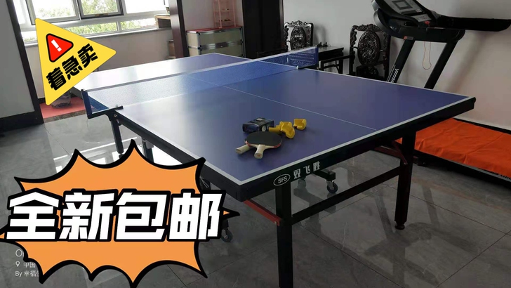 全新包邮仓库清仓闲置乒乓球桌家用可折叠式标...