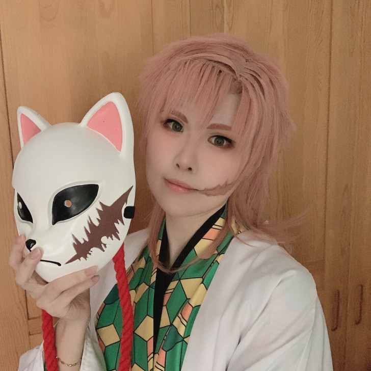 鬼灭之刃 锖兔 cos  二手