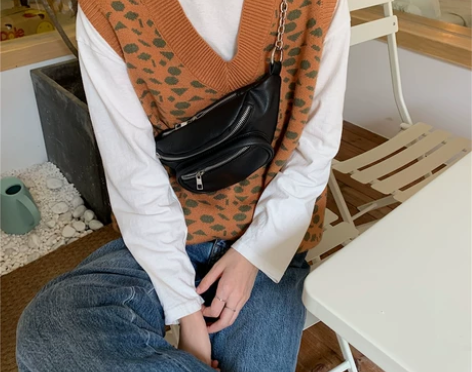 2020新款小众设计个性ins超火胸包网红...