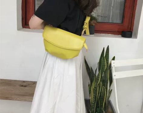 女包新款韩国ins纯色百搭休闲腰包单肩斜…...