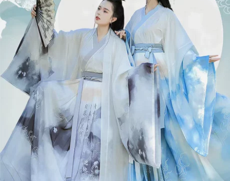 暂挂:汉旭君辞云烟晋制汉服女中国风齐腰襦裙...
