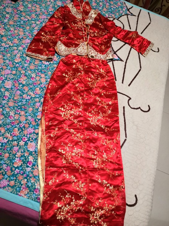 女装中式旗袍,160一165尺码的,腰围2...