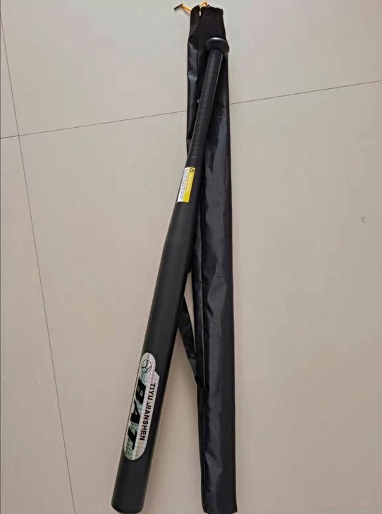合金钢棒球棒车载防身棒球棍磨砂哑光黑加粗加...