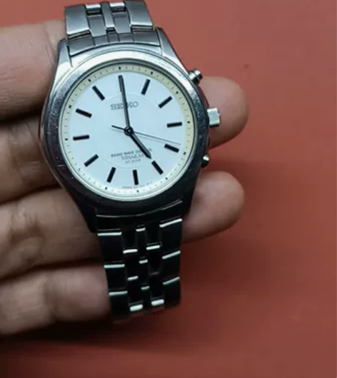 精工5b21钛合金电波表，男表，表径39，...