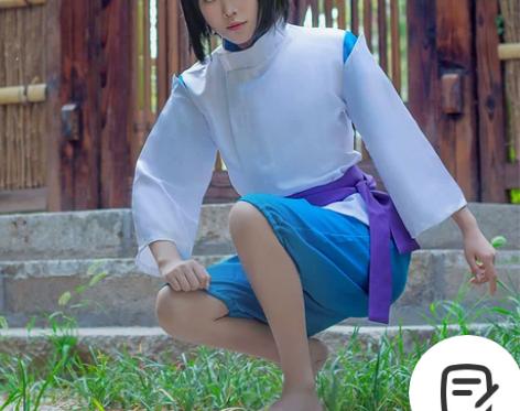 猫老师千与千寻小白龙COS服套装二次元co...