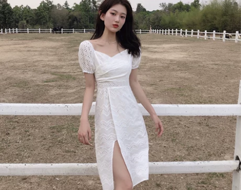 连衣裙女夏季2020新款法式显瘦成熟风女装...