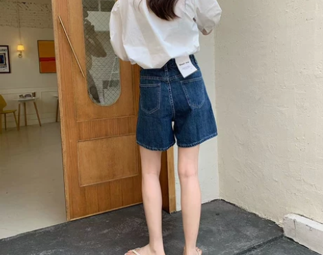 牛仔短裤女薄款2022年夏季新款韩版学生宽...