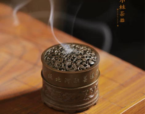 熏香炉 檀香炉庆松堂苏工铜炉名家胡庆松制双...