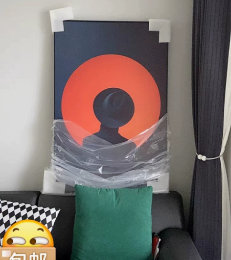 轻奢风装饰画抽象玄关挂画沙发背景落地画艺术...