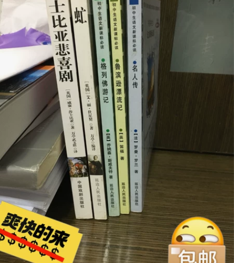 英法作家书籍 5本打包一起出售 49包邮