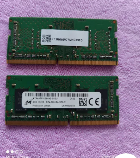 镁光DDR4 3200MHz 4Gx2笔记...