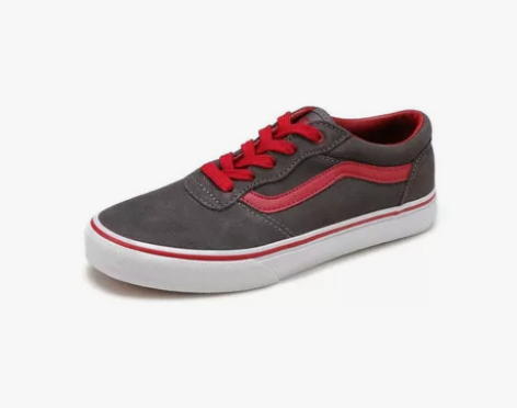 vans正品板鞋帆布鞋38红黑配色 38码...