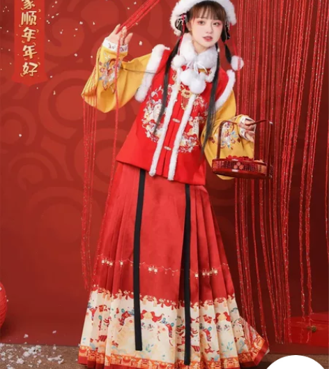 清理汉服 裳云兮 福虎呈祥S码 大全套...