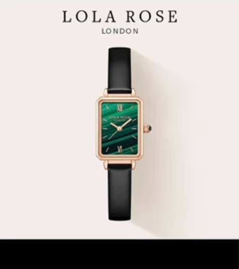 Lola Rose罗拉玫瑰 小绿表手表女轻...