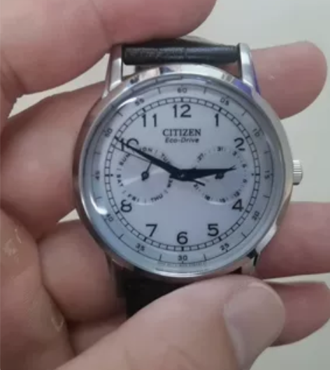 西铁城AO9000-06B网红小蓝针 光动...