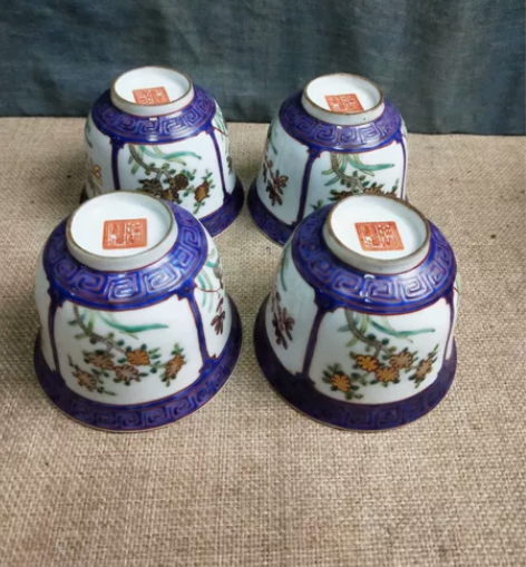 描金茶杯一套喝茶没得挑458元四个 感兴趣...