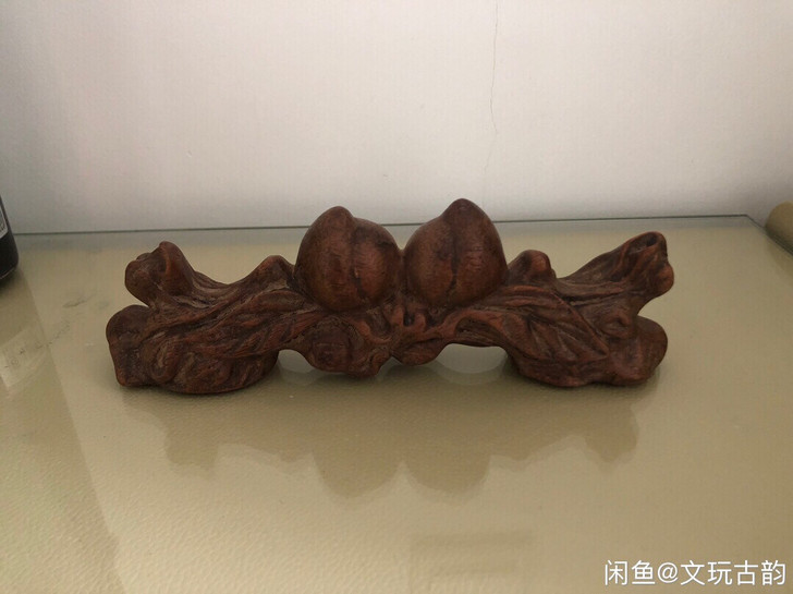 民国文玩毛笔架，寓意喜乐长寿，可自用收藏，...
