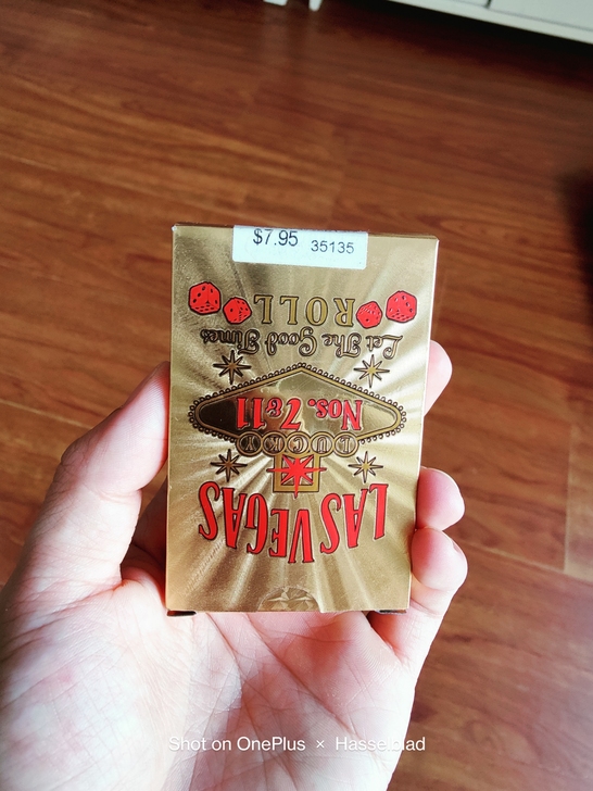 拉斯维加斯赌城带回来的金面扑克牌,8美元一...