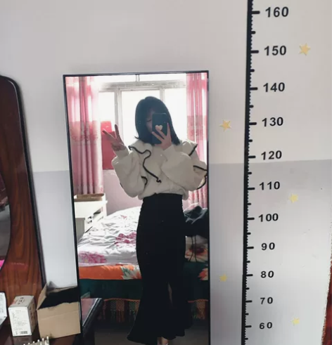 牛仔半身裙春夏季新款高腰显瘦a字荷叶边包臀...