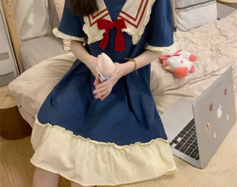 睡裙女2022年新款夏季公主风短袖爆款过膝...