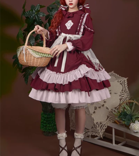 三叶亭 陌上花开OP田园风Lolita复古...