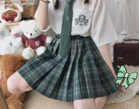 安可原创 星闪闪 夏季新款JK制服百褶裙正...
