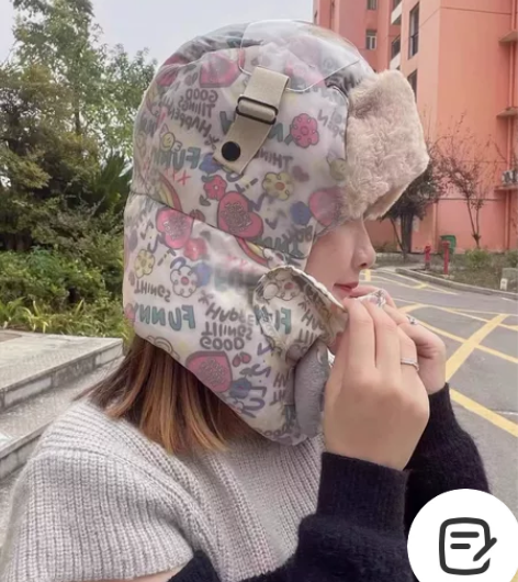 【快来捡漏】雷锋帽女冬天骑车神器可爱加绒棉...