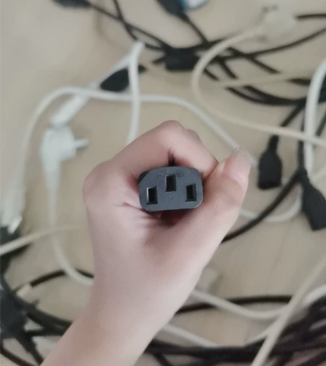 电脑电源线台式三芯显示器主机机箱电源线品字...