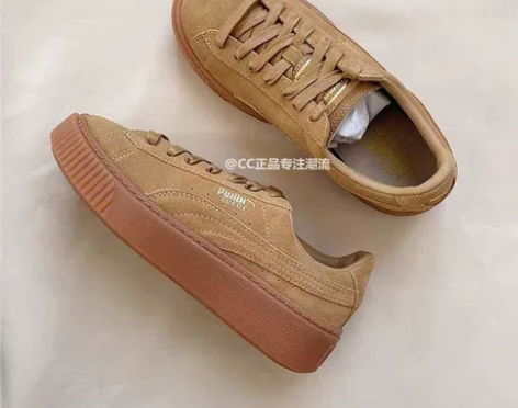 Puma彪马蕾哈娜全麦色松糕鞋 小麦色男女...