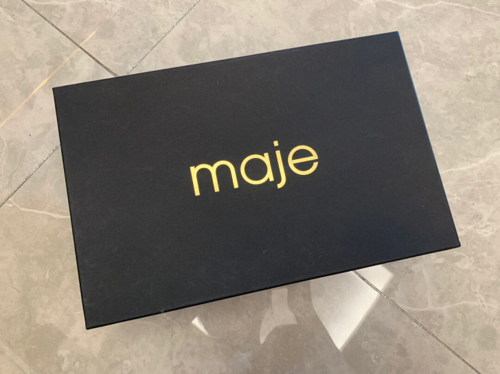 maje 正品女鞋牛皮革流苏边无后跟女式皮...