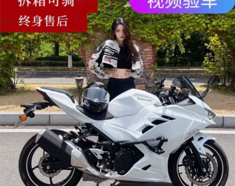 摩托车 全新川崎小忍者电喷地平线重型机车V...