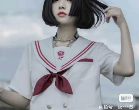 原创jk战火与玫瑰 日系学院风不良jk 正...