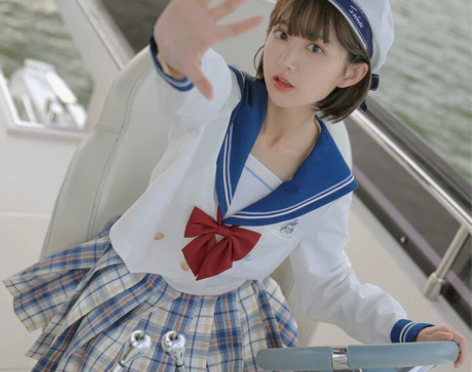 迪士尼授权原创森女部落jk制服正版关西襟水...