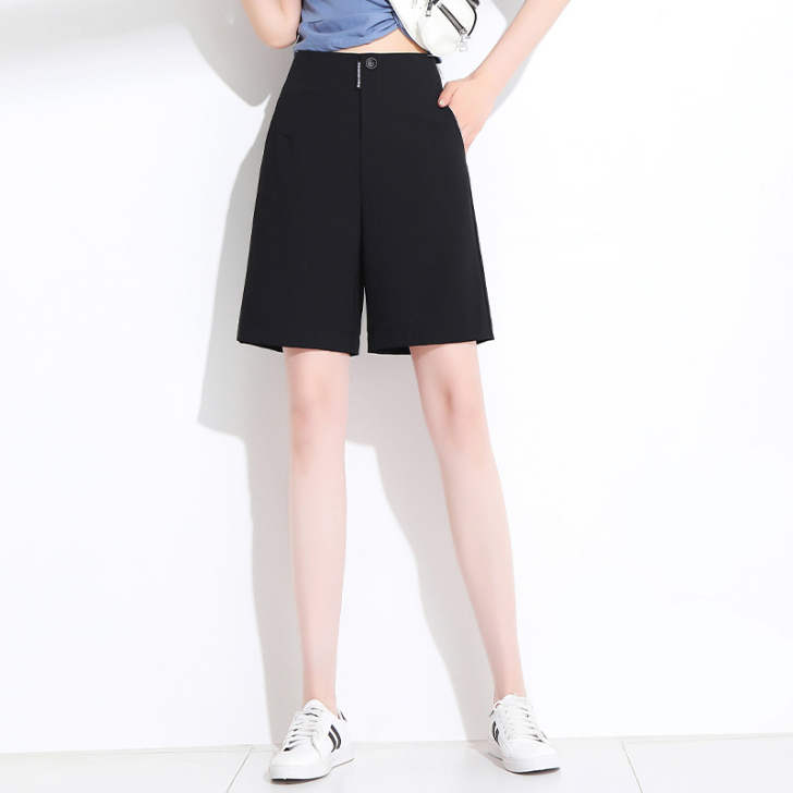 【国货大赏价】西装短裤女夏季阔腿宽松薄款高...