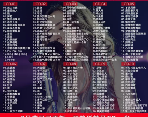 2021超红新歌流行音乐车载cd碟片歌曲光...