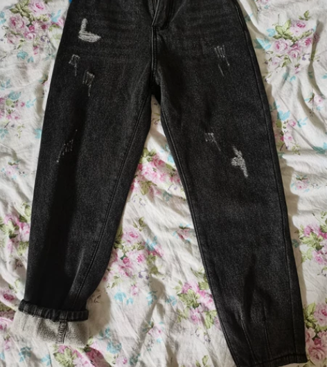 加绒牛仔裤39元包邮，全新的，S码。 感兴...