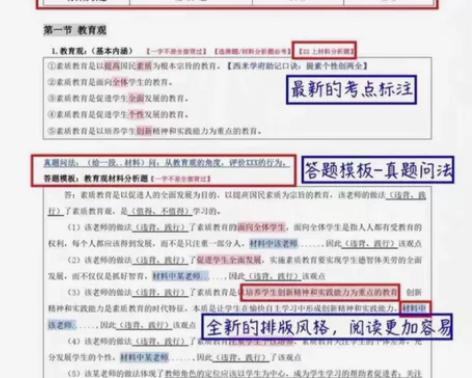 教师资格证考试22下最新考点模板 小学 !...
