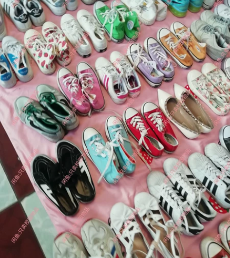 【拍下发3双】宿舍女生各种鞋子二手帆布鞋运...