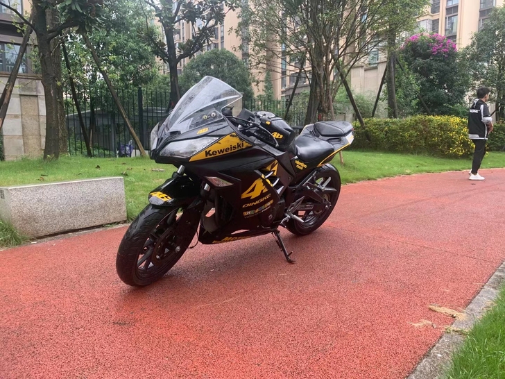 小忍者双杠350 46黑色版画改装国产sc...
