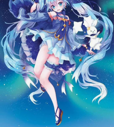 2017雪初音cos（预售） L码衣服假发...