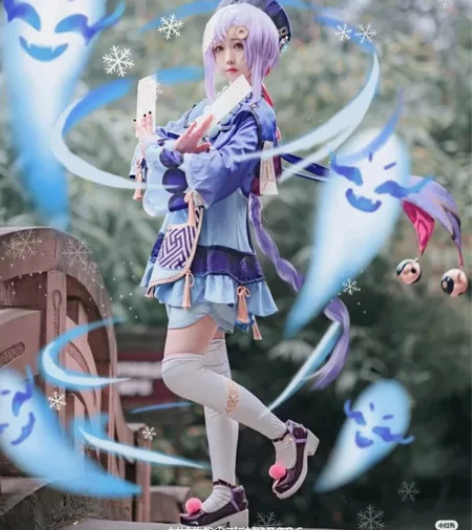 (预售)冻冻回魂夜 原神 七七大全套cos...