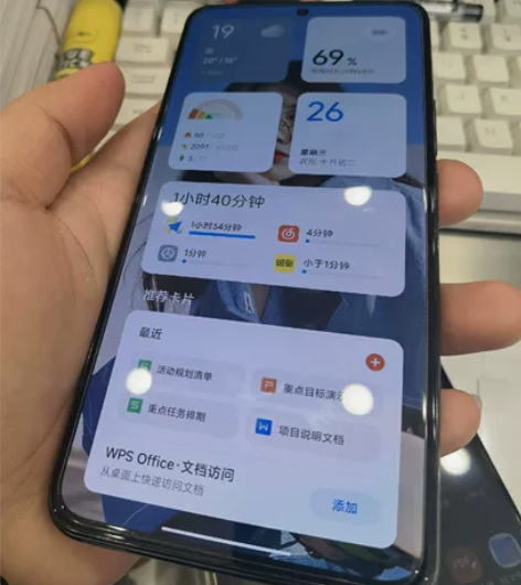 自用红米k50 12+512 墨羽，购于京...