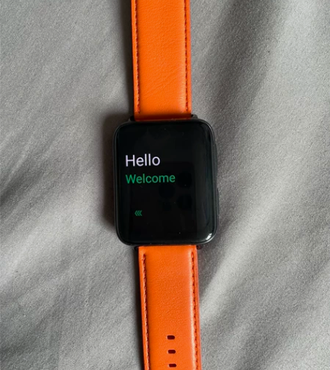 OPPO Watch 2 橙色皮质表带，9...