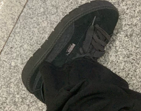 PUMA厚底鞋女款 9新 没怎么穿 36码...