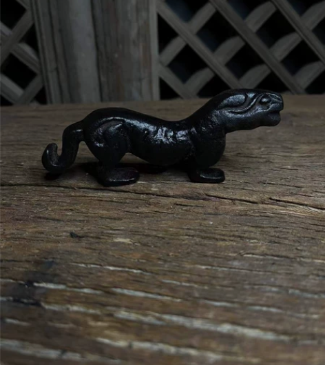 老铁器虎符笔架笔搁,毛笔架,会所,茶室,文...
