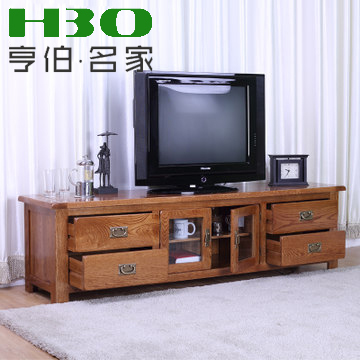 亨伯家具/客厅电视柜/实木电视柜/进口橡木...